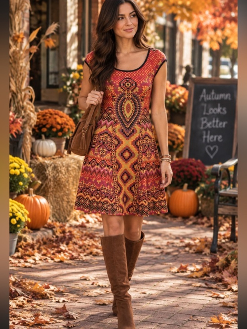 Hale Bob Faustine Scuba Dress Fit & Flare